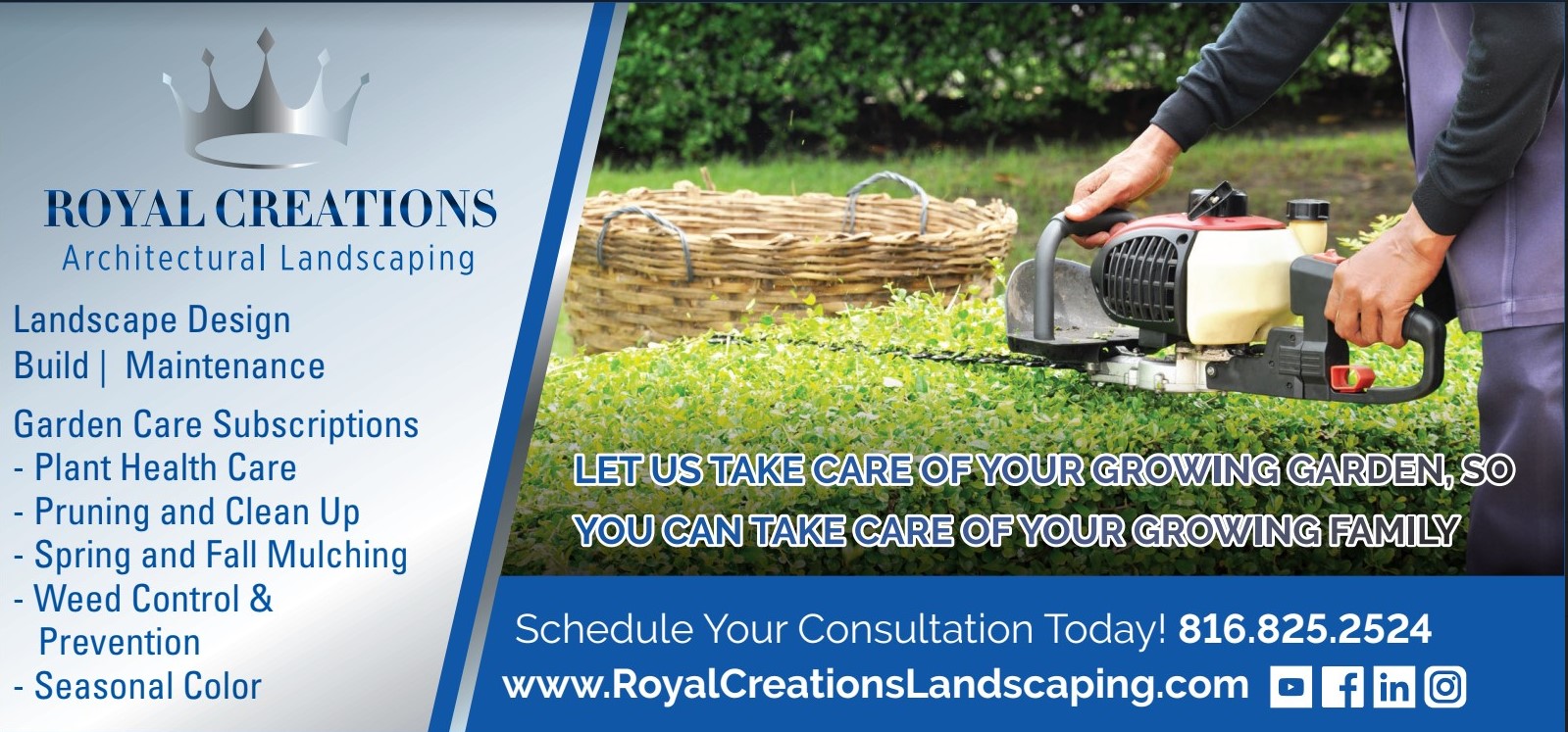 Royal creations business card